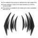 thumbnail image 3 of Textura de fibra de carbono divisor divisor canard spoiler labio 6pcs para modelos universales, 3 of 7