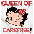 thumbnail image 2 of Betty Boop Cartoon Queen Of Carefree Women's Long Sleeve T Shirt Brisco Brands S, 2 of 6