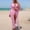 *Pink, variant on ClodeEU Women's Plaid Print Printed Bikini 3 Piece Set ,Bathing Swimsuit with Cover Ups Kimono Blue,Womens Plus L