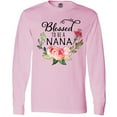 thumbnail image 3 of Inktastic Blessed to Be a Nana with Flowers Long Sleeve T-Shirt, 3 of 5