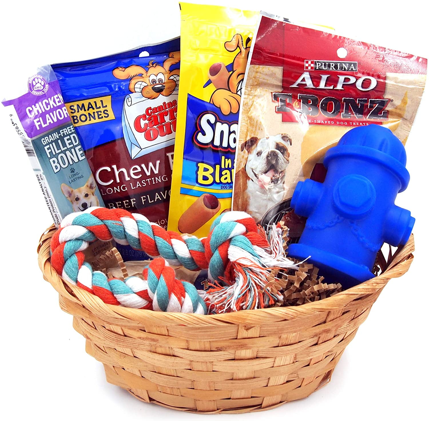 Best Dog Gift Basket Treat Crew Toys Package DB01 - Walmart.com