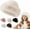 Beige, variant on Womens Winter Faux Fur Bucket Hat, 2026 New Soft Plush Fisherman Hat, Warm Fleece Lined Winter Beanie for Cold Weather, Outdoor Activities and Fashion