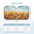 thumbnail image 2 of Kdxio Sunflower Field Bliss Print Windshield Sun Shade, Foldable Sun Blocker for Car,Truck,SUV Automotive Interior Sun Protection,Reflective Shade for Front Windshield(Small), 2 of 6