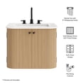 thumbnail image 2 of Zia 24" Wall-Mount Bathroom Vanity with Marble Sink in Natural, 2 of 11