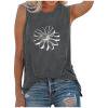 thumbnail image 1 of Tank Tops for Women Athletic Works Fashion Woman Causal Rounk Neck Printing Blouse Sleeveless T-Shirt Summer Tank Tops, 1 of 4