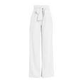 thumbnail image 5 of Zylarhe Women's Pants Women's Casual Lace Pajama Pants Spring Fashion Home Comfortable Wear Soft Breathable Stretchy Elastic Waist Lightweight Versatile, 5 of 5