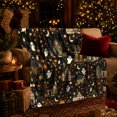 thumbnail image 3 of Spooky Halloween Village Scene, Festive Halloween Scene, Warm Flannel Blanket for Living Room and Reading Nook with Detailed Artwork, Art Lovers Halloween Gift, Festive Home Decor, 3 of 9