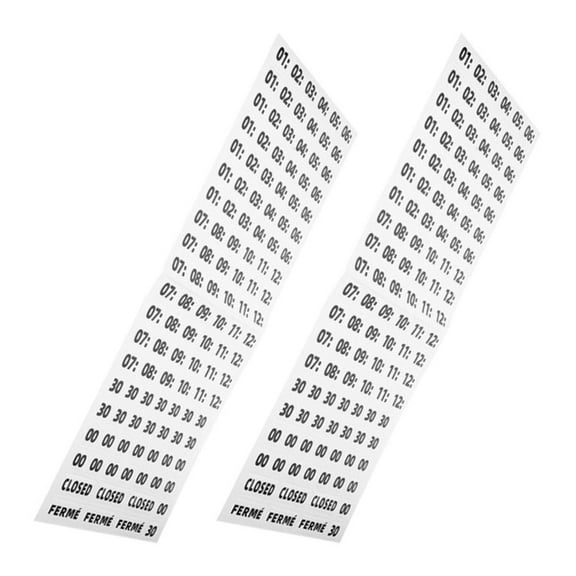 FRCOLOR  2 Sheets The Office Stickers Business Hours Label