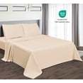 thumbnail image 3 of Shunjie.Home Twin Bed Sheets Set 3 Pieces, 600 Thread Count 100% Egyptian Cotton Bed Sheets, Breathable, Soft & Silky Sateen Weave Fits Mattress from 8" Up to 16" Deep Pocket(Beige, Twin), 3 of 7