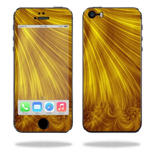 Støvet Velkommen succes Skin Decal Wrap Compatible With Apple iPhone 5/5S/SE Sticker Designs Golden  Locks - Walmart.com