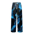 thumbnail image 5 of Difdany Men's Knit Plaid Printed Casual Pants Soft Lounge Bottoms with Pockets PJ Pants for Men, 5 of 7