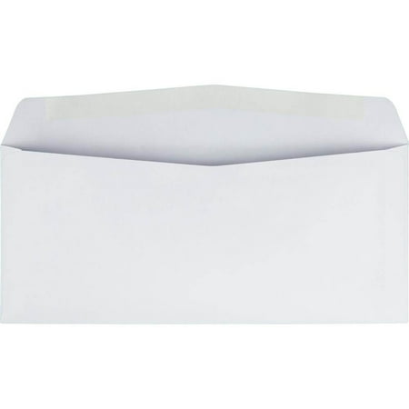 Quality Park No. 10 Regular Business Envelopes - Business- 9 1by2"W x 4 1by8" L- 24 lb - Gummed - Wove - White