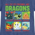 thumbnail image 3 of How to Train Your Dragon - All My Friends Are Dragons - Toddler & Youth Girls Short Sleeve Graphic T-Shirt, 3 of 5