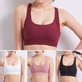 thumbnail image 1 of Sujetador deportivo para mujer Tirantes cruzados Malla Acolchada Crop Tops Transpirable, 1 of 8
