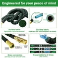 thumbnail image 3 of 100ft Expandable Garden Hose, Lightweight Flexible Water Hoses with 10 Spray Nozzles, Green, 3 of 5
