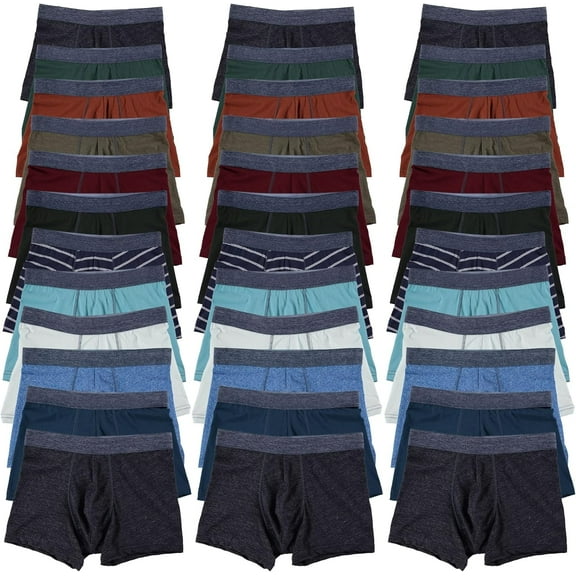 SOCKS'NBULK 36 Pack Men Cotton Briefs in Bulk for Homeless Shelter Donating, Wholesale Underwear for Mens
