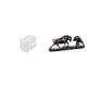 thumbnail image 1 of Dispensador de papel higiénico moderno de acrílico con figura de toro, ideal para colgar en la pared, guardar artículos de baño o como decoración de e, 1 of 8