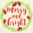 thumbnail image 2 of Dos Santos, Bella 26x26 White Modern Wood Framed Museum Art Print Titled - Merry And Bright, 2 of 4