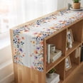 thumbnail image 6 of Table Runners 90 Inches Long Dress Scarves, Pink Spring Floral Farmhouse Coffee/Dining/Kitchen Table Runner for Living Room, Elegant Flowers Farmhouse Botanical Wooden 13x90 Inch, 6 of 9