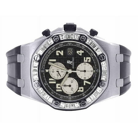 Mens 42 MM Audemars Piguet Royal Oak Offshore Stainless Steel diamond (5.5 Ct)