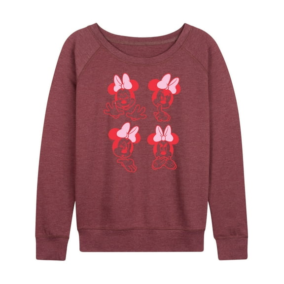 Mickey & Friends - Minnie Emotions - Women's Lightweight French Terry Long Sleeve Shirt