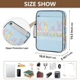 thumbnail image 3 of Haosy Accordion File Organizer Zipper Binder 500 Sheet 6-Tab Expanding File Folder Multi-Pocket 1.2 Inch 3 Ring Happy Easter Gnome Egg, 3 of 7