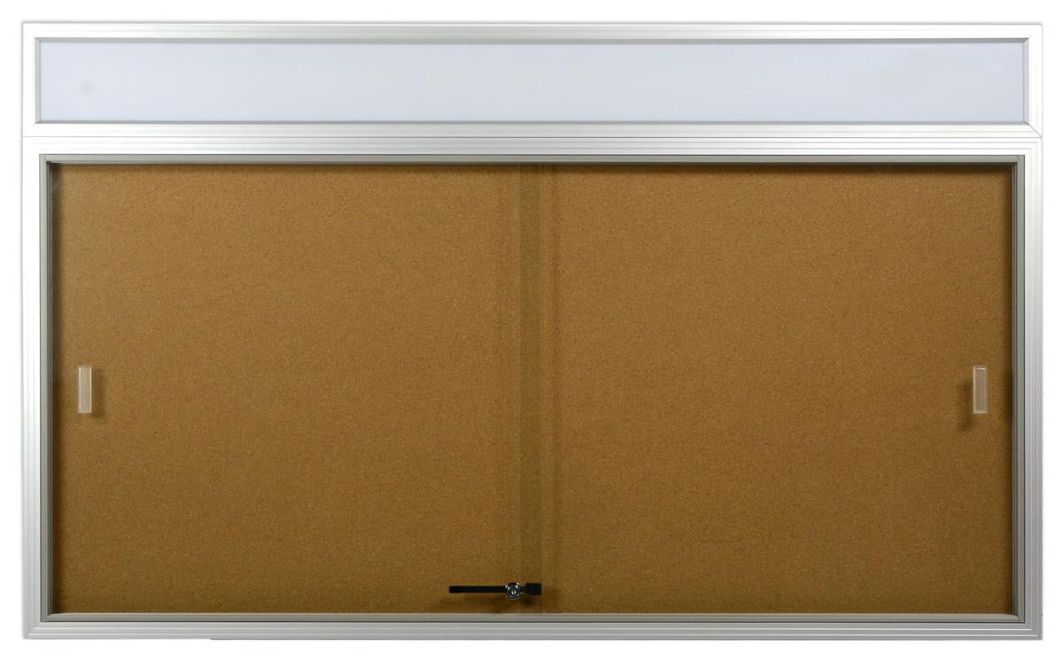 60 x 36 Cork Board for Indoor Use with Sliding Glass Doors, 5' x 3