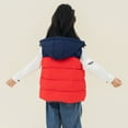 thumbnail image 6 of MEZZALL Kids Girls Boys Sleeveless Vests Winter Fuzzy Hooded Vest Coats Toddler Warm Padded Jackets Outerwear Adorable Tops, 6 of 7