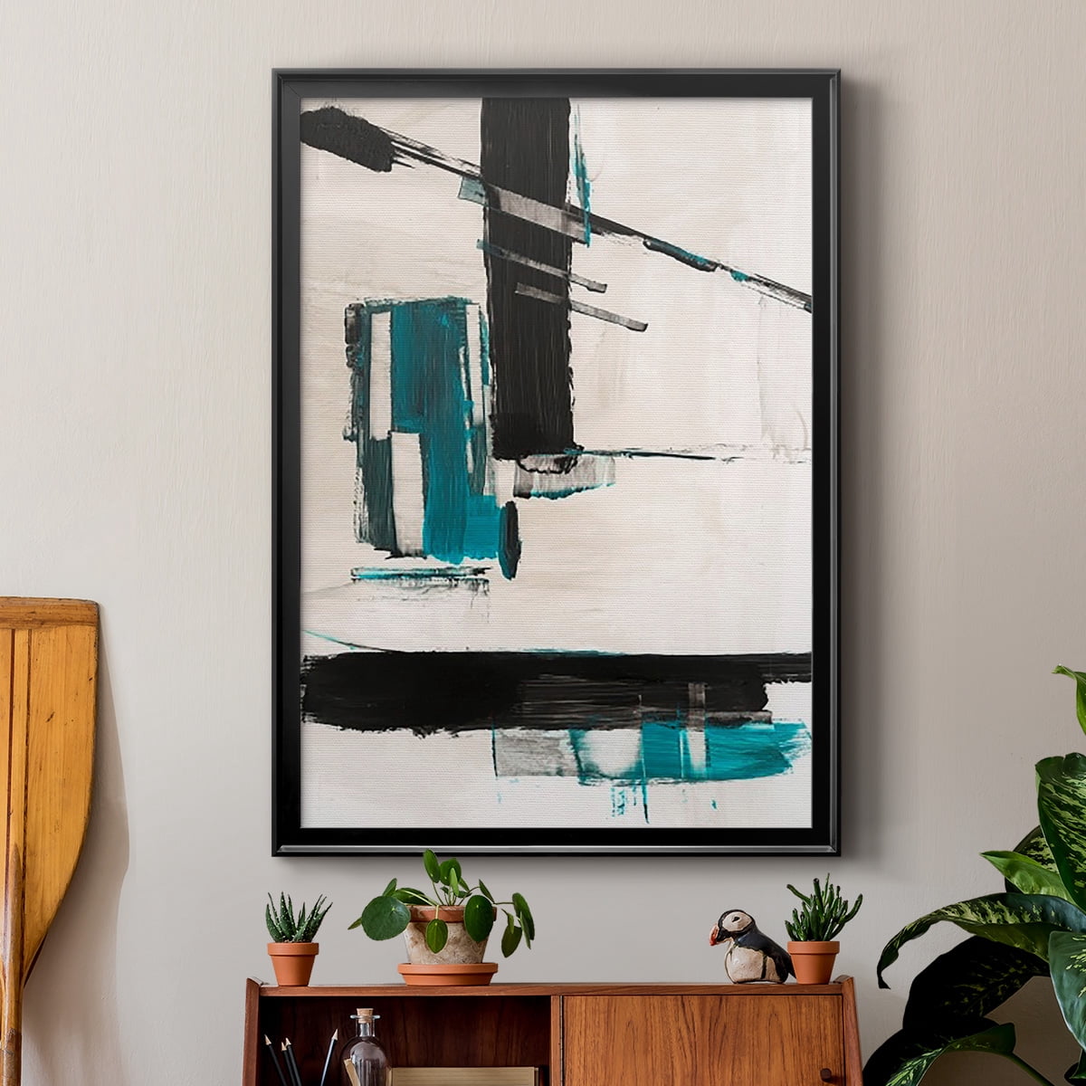 Geometry Notes II Premium Framed Print, in Gold, Black, or Silver - Ready to Hang