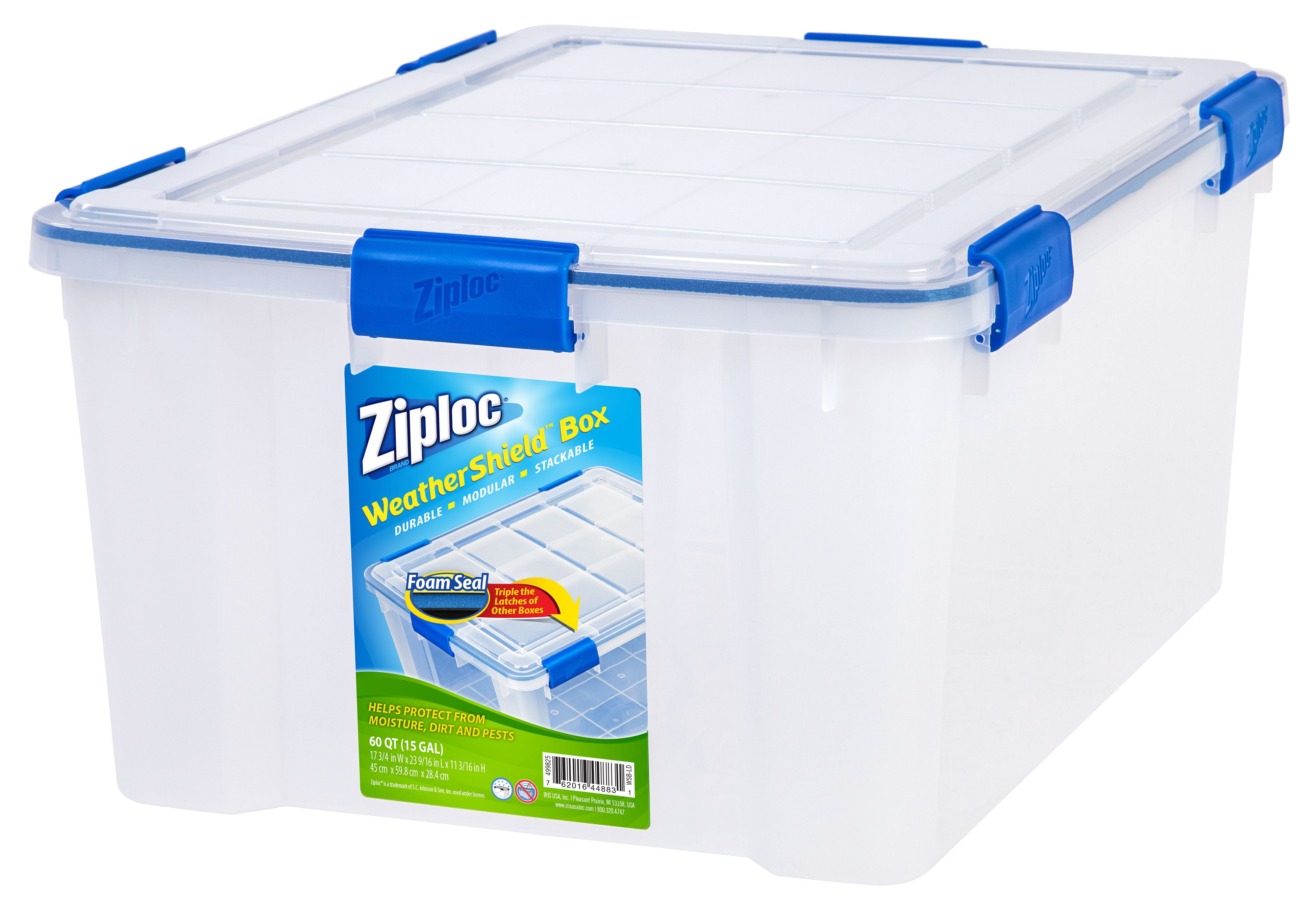 Ziploc® Gallon Storage Bags - 1 gal Capacity - Clear - 9/Carton