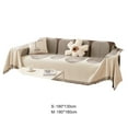 thumbnail image 3 of YAOMOBB Dust-proof Sofa Cover Modern Geometric Sofa Cover with Fringed Soft Flannel Universal Three Seater Couch Slipcover, 3 of 6