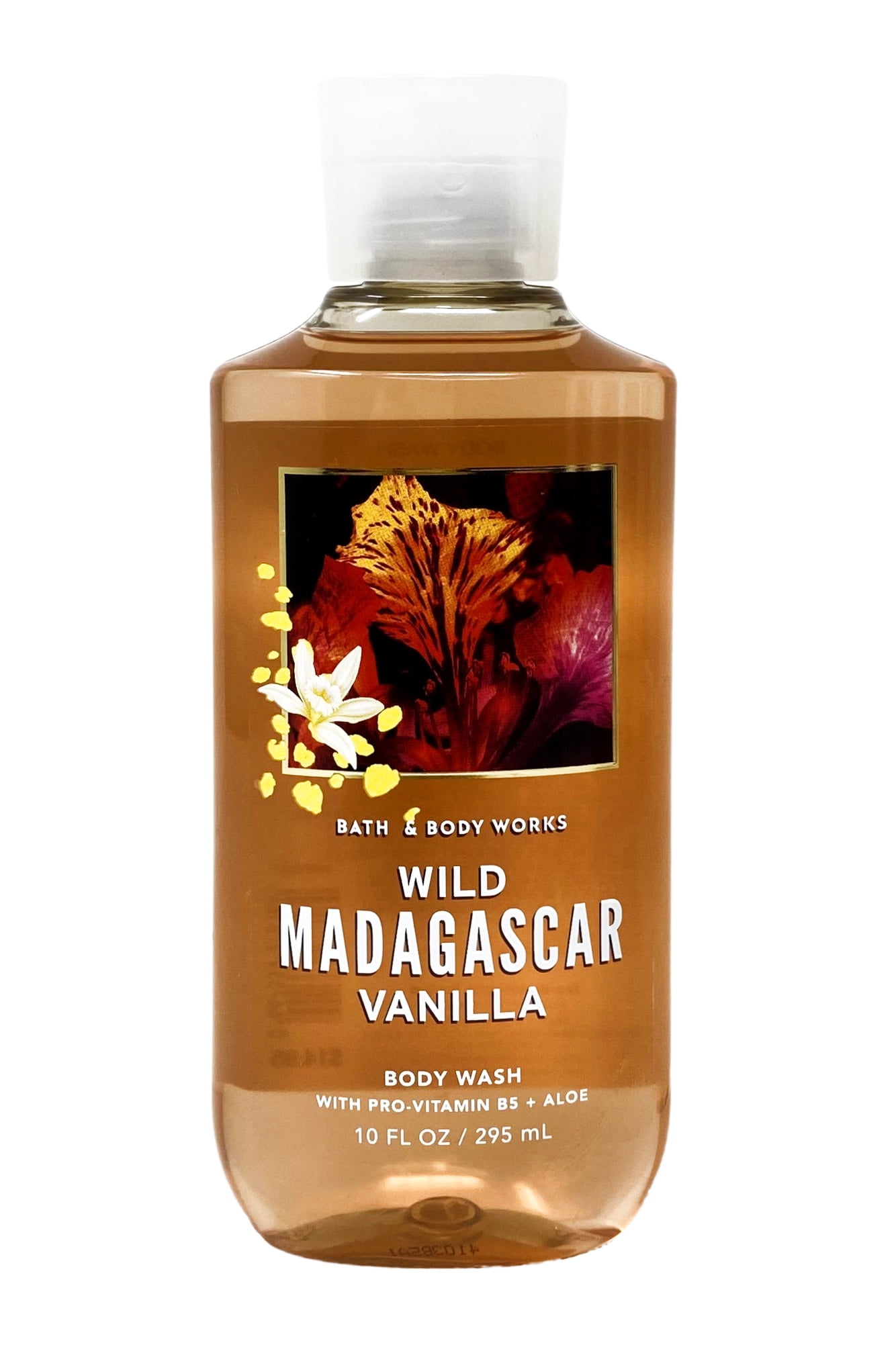 Bath & Body Works Wild Madagascar Vanilla Body Wash 3 Pack with a Cherry On Top Bar Soap.