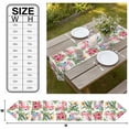 thumbnail image 3 of Pink Flamingos Table Runner Linen Burlap Table Runner 72 Inches Long Summer Palm Leaf Tropical Botanical Dresser Scarves for Kitchen Island Coffee Dining Party Wedding Banquet Holiday Decor 16"x72", 3 of 8
