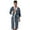 Blue, variant on ZQUUVOU Men's Fall Robes Plus Size Loose Lightweight Bathrobe Soft Loungewear Kimono Robe V Neck Spa Knee Length Sleepwear Gray