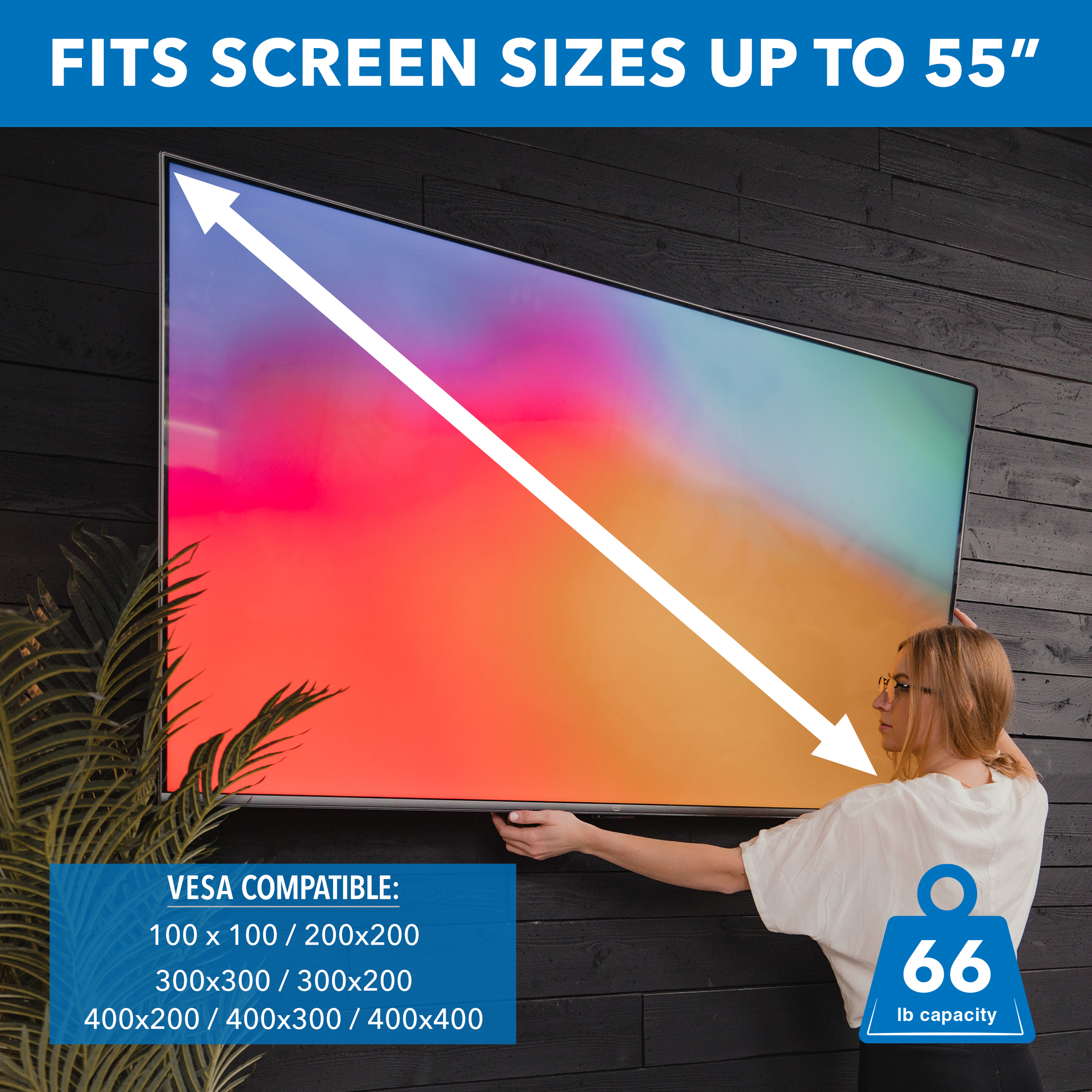 Mount-It! Full-Motion TV Wall Mount with 180° Swivel Arm photo 6
