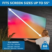 Mount-It! Full Motion TV Wall Mount with Swivel Arm for 28 32 40 43 48 50 55 Inch Flat Screen TVs