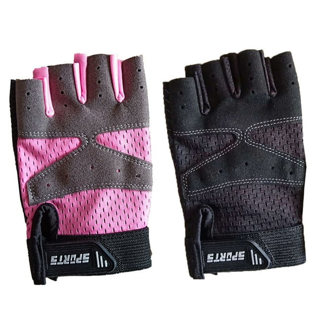 Flmtop Chrildren Kids Outdoor Sports Half Finger Non-slip Cycling Protection Gloves