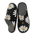 thumbnail image 2 of IAUYY Memory Foam House Slippers Suitable for Both Men and Women. Comfortable, Anti-Slip Plush Flat-Bottomed Slippers The Best Holiday Gift Artistic Daisy, 2 of 9