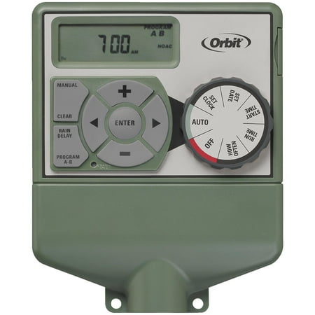 Orbit Sprinkler Timer - Orbit WaterMaster Dual Program Indoor Mount Sprinkler Timer