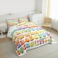 thumbnail image 3 of Castle Fairy Teens Monogrammed Letter Initial 3 Pieces Queen Comforter Set,Colorful Number Ultra Soft Bedding Sets,Kawaii Cute Bedding Comforter Set,Super Cozy Room Decor, 3 of 8