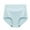 Light Blue, variant on Dasayo Cotton Womens Lingerie High Waist Blue Stretch Plus Size Tummy Control Solid Underpant Hipster Underwear Girls XL