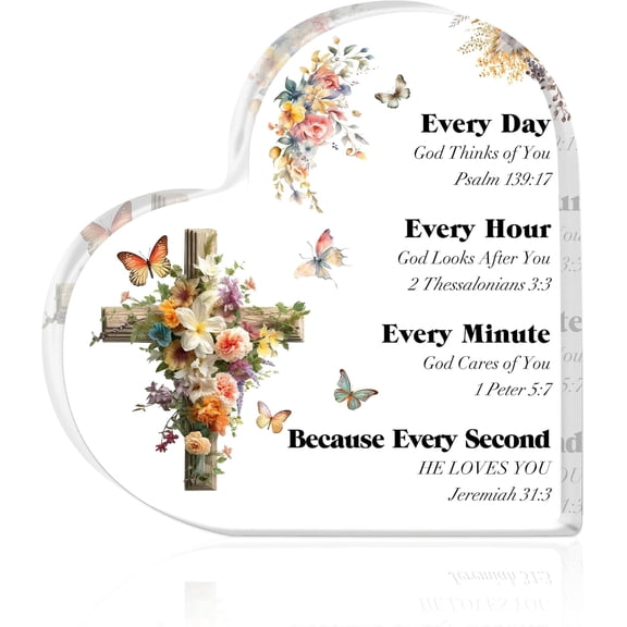 Godly Religious Christian Acrylic Gifts for Women Inspiring Gifts with Bible Verses and Prayers Christian Desk Decor for Women Mom Friends Sister Everyday-01