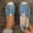 Light Blue, variant on Women's Casual Splice Denim Walking Shoes, Flat Breathable Design with Lightweight Sole and Cushion Comfort, Slip on Sneakers for Daily Leisure Wear
