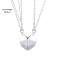 thumbnail image 6 of OPOLSKI 2 Pcs/Set Matching Necklace Magnetic Geometric Creative Unisex Memorial White, 6 of 8