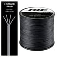 thumbnail image 1 of 4 Strands Abrasion Resistant Braided Fishing Line PE Super Strong Anti-bite Line, Fishing Accessories For Freshwater 3000M Black Mainline, 1 of 6