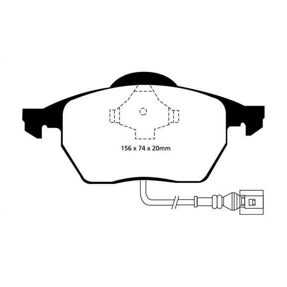EBC Brakes Yellowstuff 4000 Series Street and Track Brake Pad Set Fits select: 1999-2005 VOLKSWAGEN JETTA, 1999-2010 VOLKSWAGEN NEW BEETLE