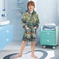 thumbnail image 5 of FORMRS Kids Bathrobe Unisex Hooded Robe Toddler Pajamas Sleepwear, Size 2-3T, Sunshine Goldfish, 5 of 7