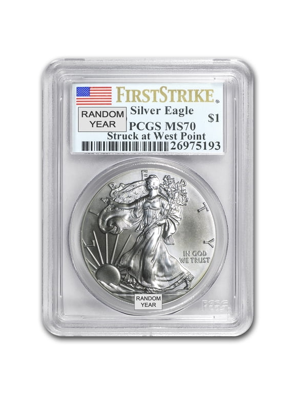 1986-Current Silver Eagle MS-70 NGC/PCGS (Random Year, Spotted)