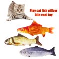 thumbnail image 1 of CNKOO Creative Carp Catnip Stuffed Pillow Fish Plush Cat Toy Playing Pet Accessories, 1 of 8