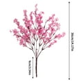 thumbnail image 3 of Honeeladyy Artificial 5-forked Starlet Flowers, Starlet Flowers Artificial, Simulation Starlet Flower with 3.54" Long Stems, Fake Pink Starlet for Bonquet Vase Wedding Decor Flower Arrangement, 3 of 6